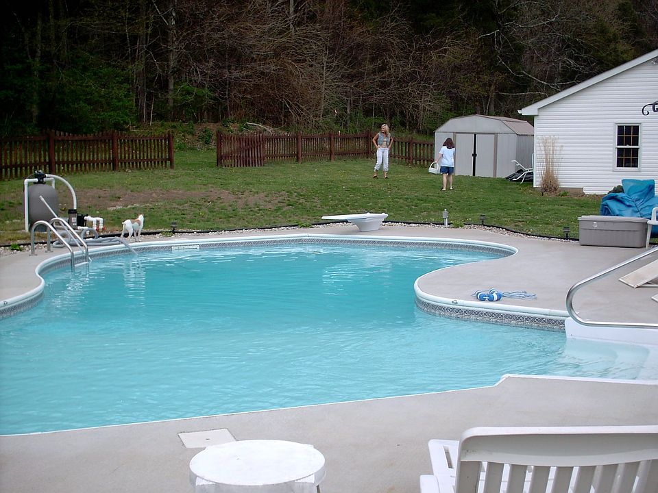 large inground pool