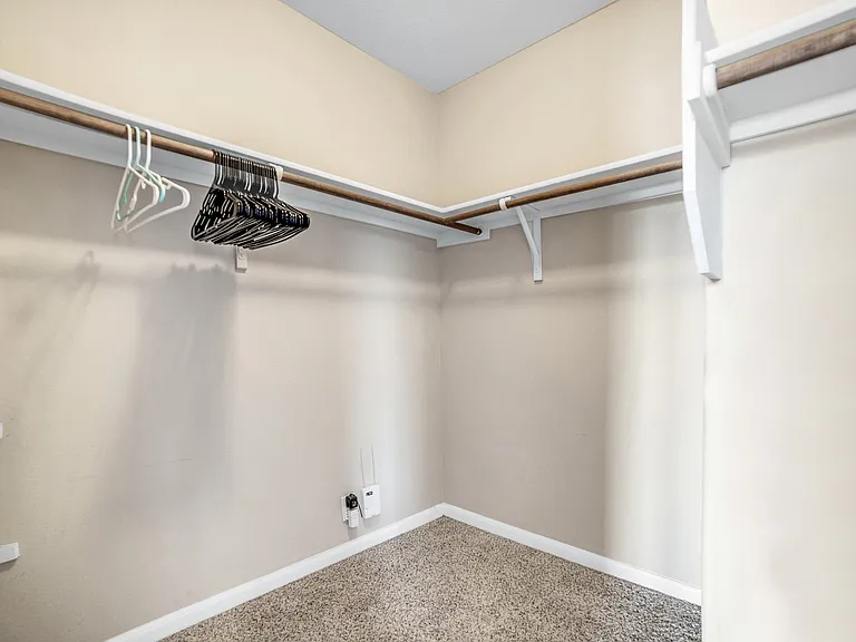Master bedroom walk-in closet