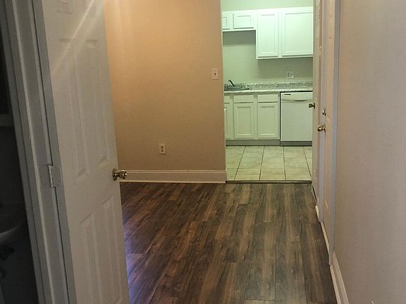 from hallway looking to newly renovated kitchen