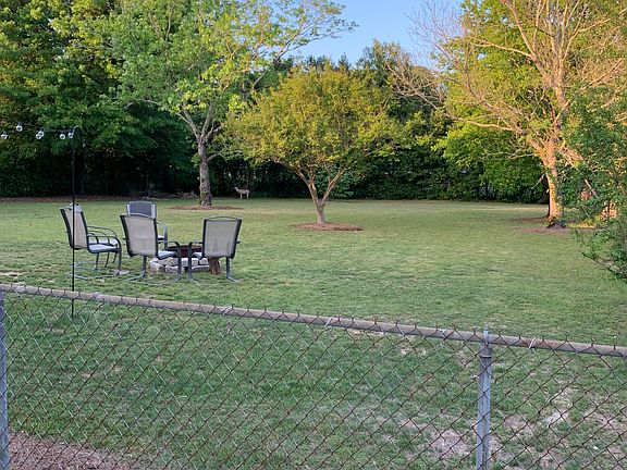 Fenced in back yard
