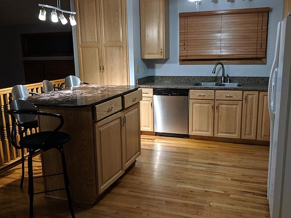 Kitchen overlooking family room