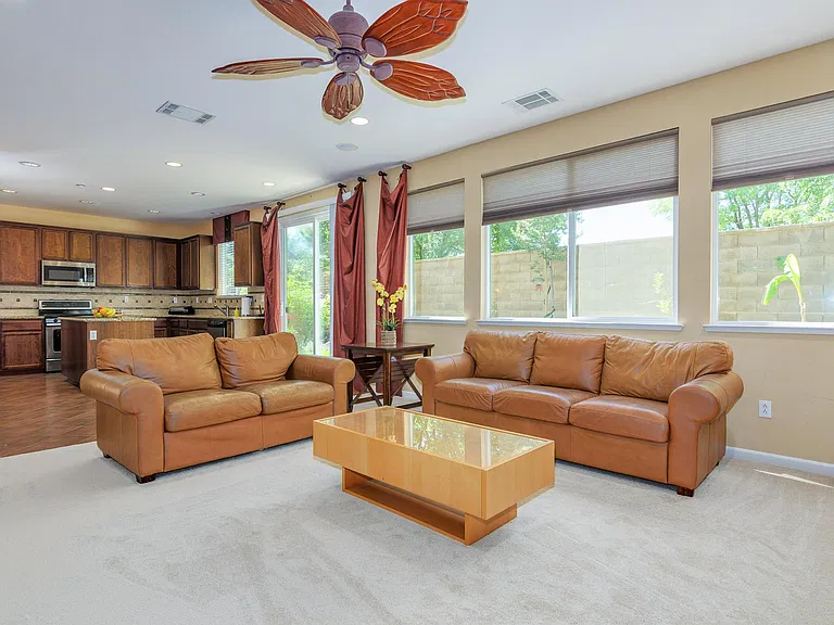 Family Room looking into Kitchen