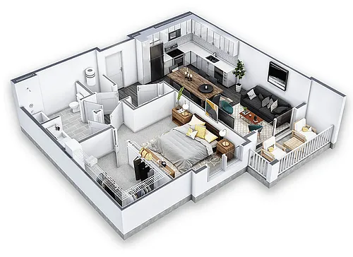 Floor plan Porter