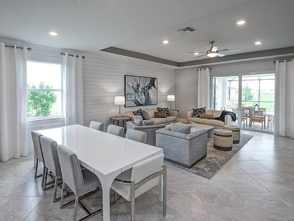 Open flow-through layout