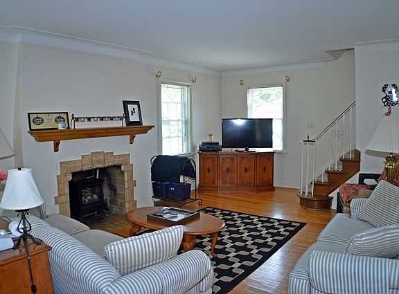Hardwood flooring through most of home