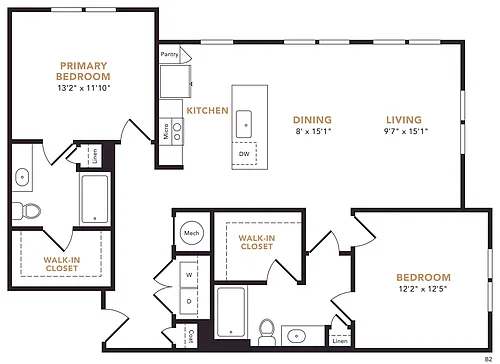 Floor plan B3