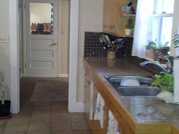 kitchen/view from living room