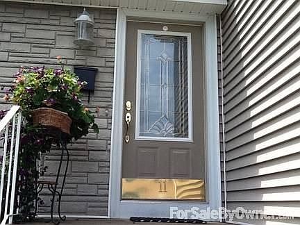 Leaded glass front entrance