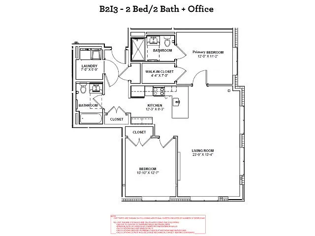 Floor plan B2I3
