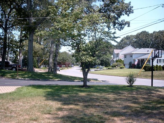view looking down the street from front entrance