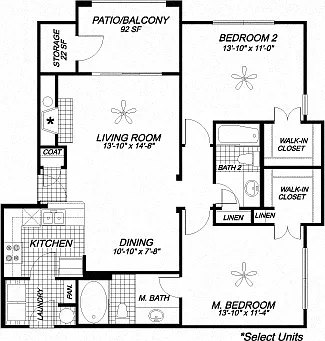 Floor plan B2 Quartz