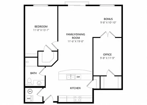 Floor plan Downtown