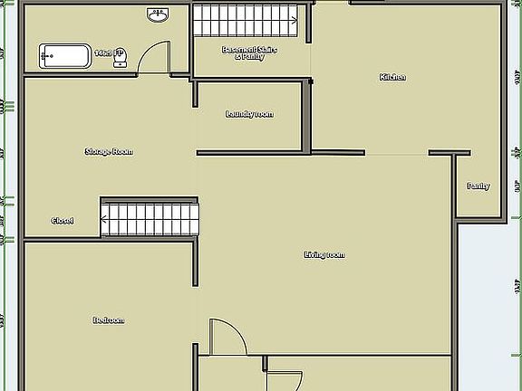 1st Floor-Not to scale