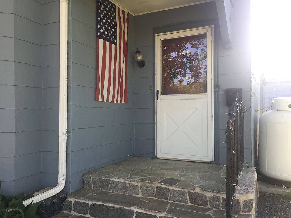 New stone front steps