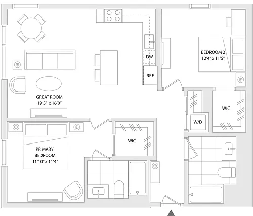 Floor plan 2 BR L