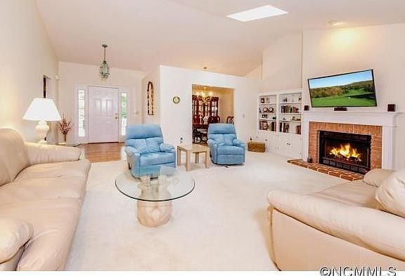 Living Room w/Brick Fireplace