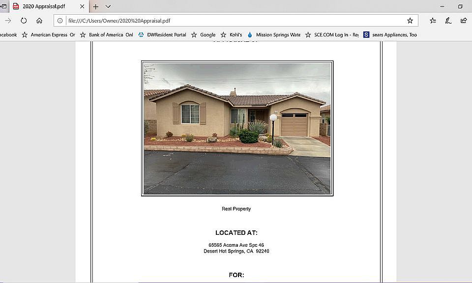 1st image of 65565 Acoma Ave #46