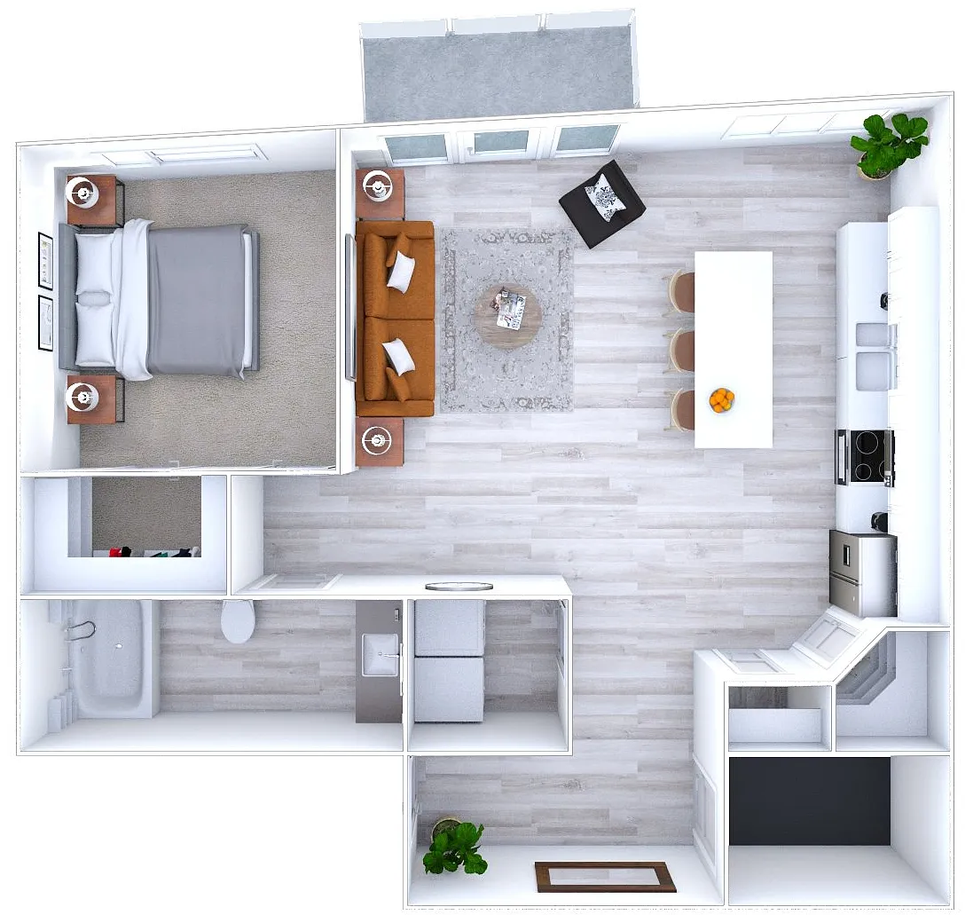 Floor plan The Reflection 1x1