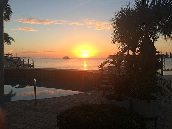 Gulf Of Mexico sunset from pool deck