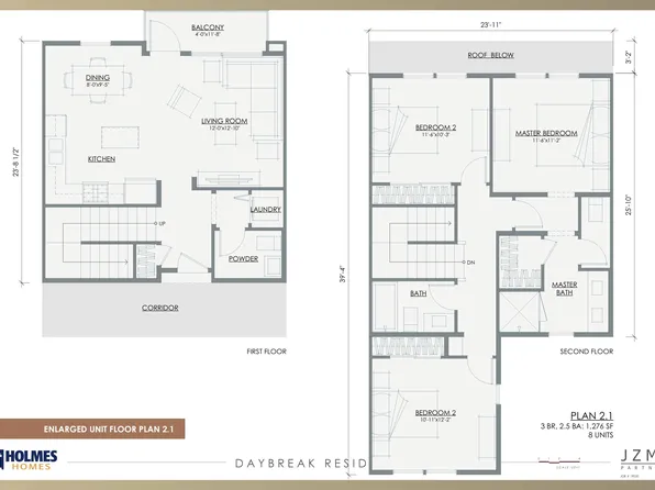 Two Story - Plan 2.1 Plan, Tempo Condominiums