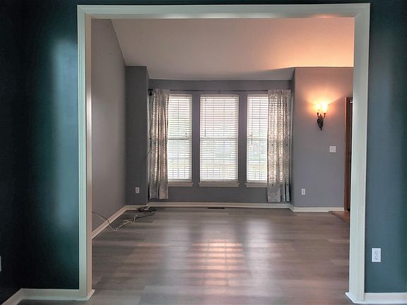 living room with new LVP flooring