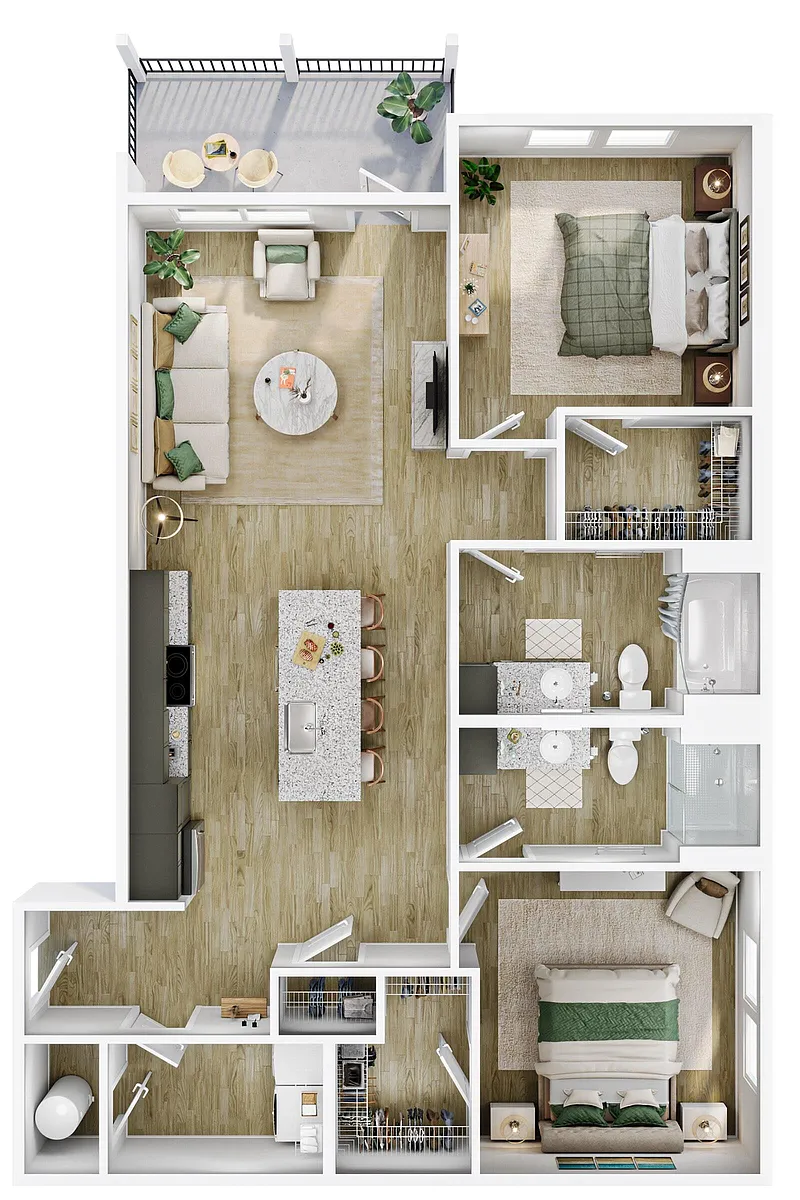 Floor plan 2x2 Pele