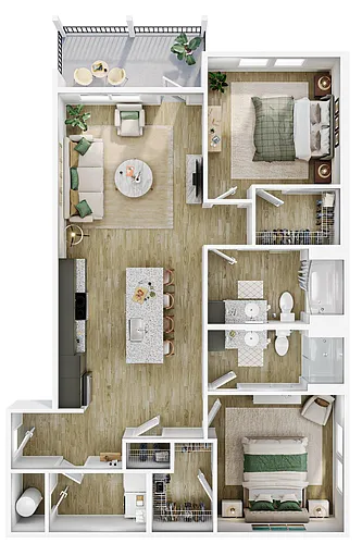 Floor plan 2x2 Pele
