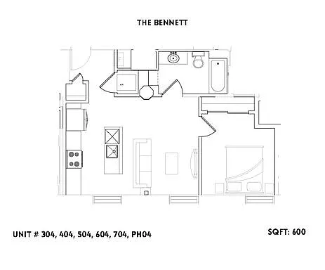 Floor plan The Bennett