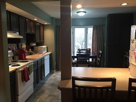 Large, eat-in kitchen (view from living room)