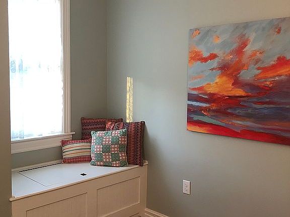 Bedroom storage window seat