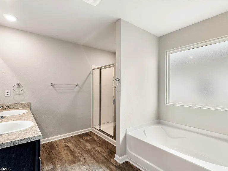Garden Tub, Double Shower in Bath 1