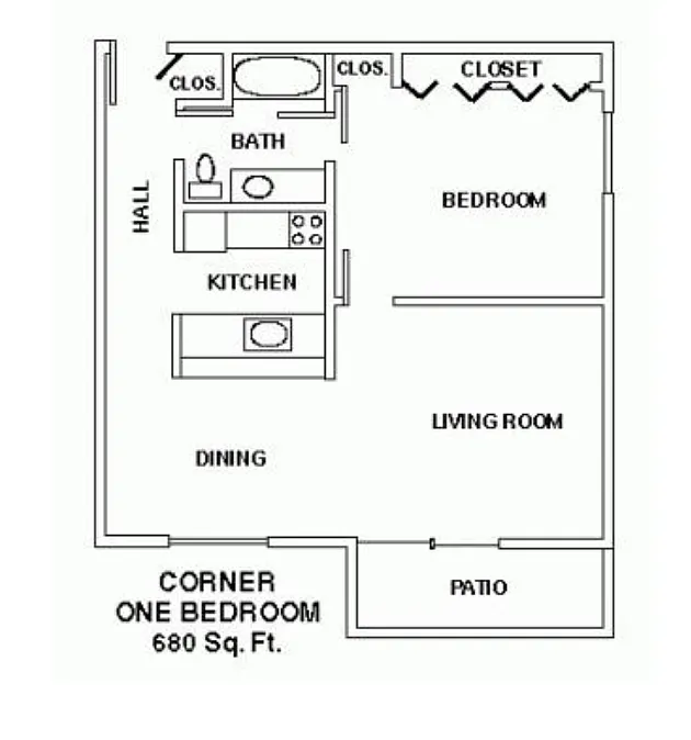 Floor plan One Bedroom