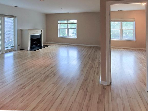 Living room and dining room