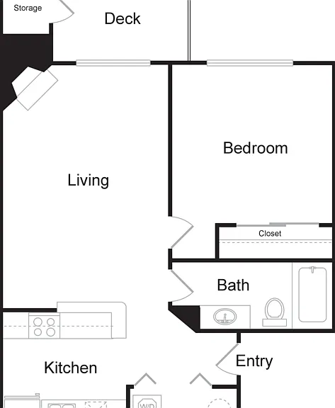 One Bedroom, One Bathroom (620 sq ft) One Bedroom, One Bathroom (620 sq ft)