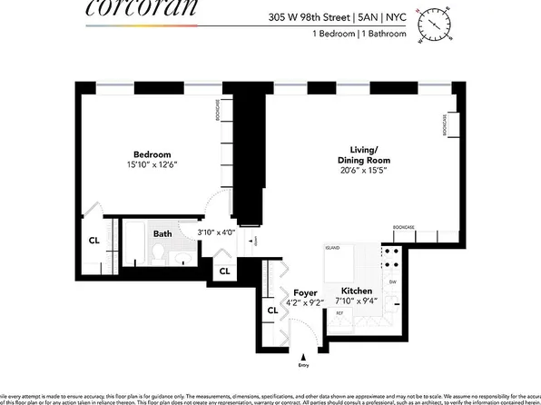 305 W 98th St APT 5AN, New York, NY 10025