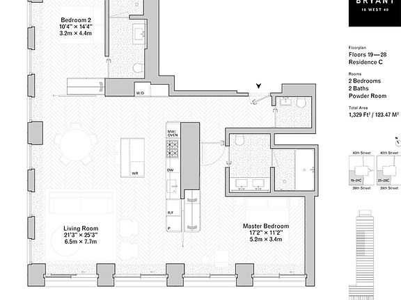 2nd image of 16 W 40th St #22C