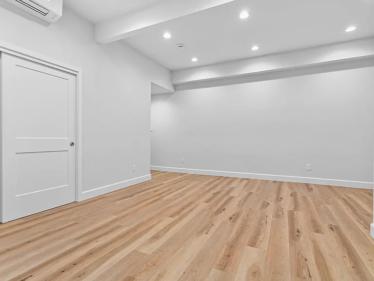 Livin g room and storage closet