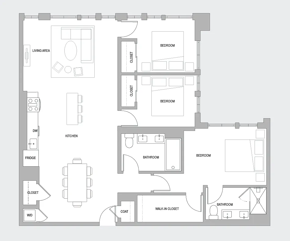 Floor plan 3 BR R
