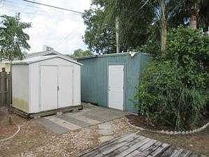 double storage sheds