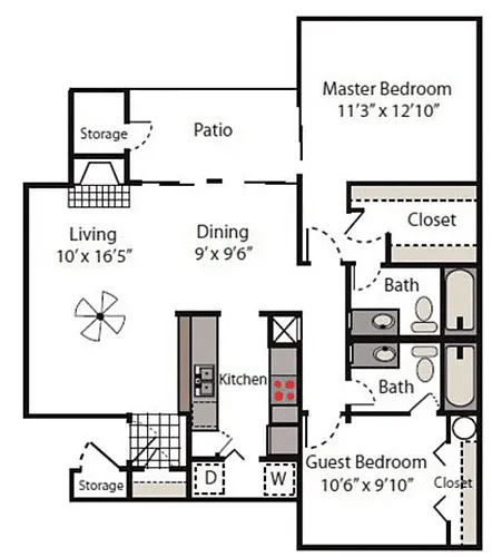 Floor plan The 1025
