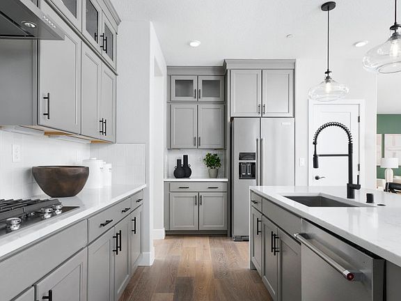 Bright kitchen with abundant cabinet space