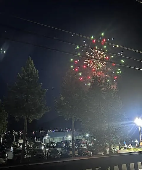 Fireworks at the West End Beach from the deck!