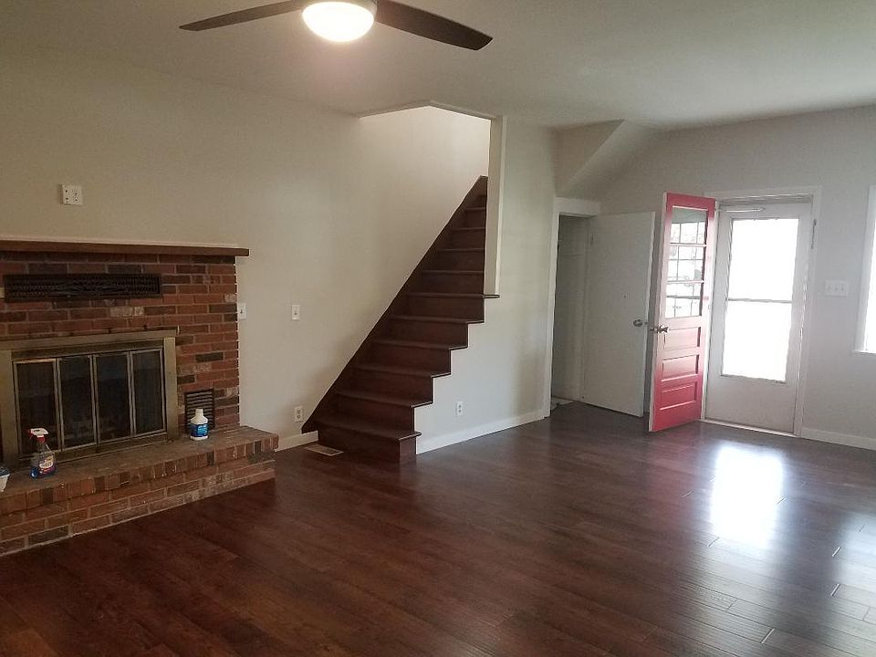 Living Room with Beautiful Fireplace