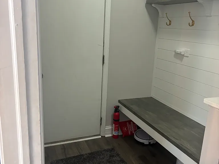 Mudroom off garage