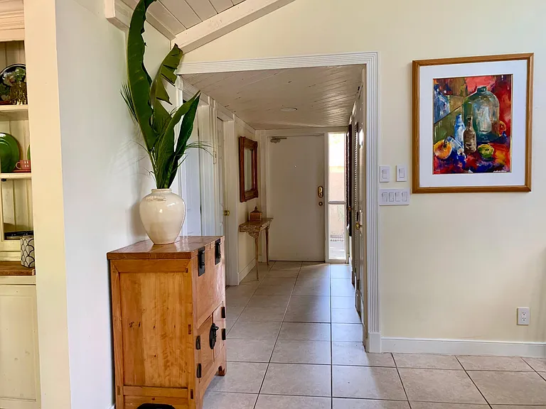 View back toward front door