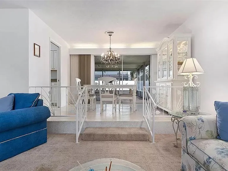 Dining area (railings have been removed)