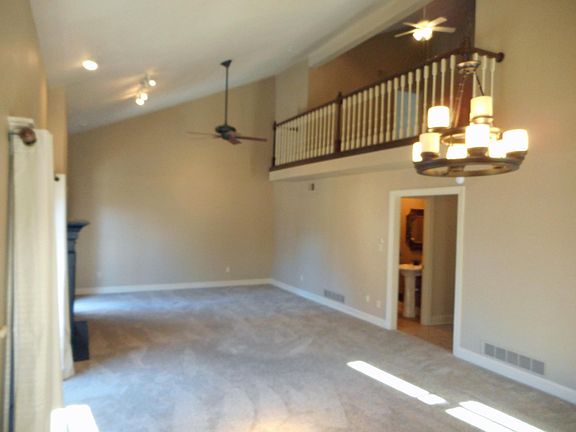 High vaulted ceiling