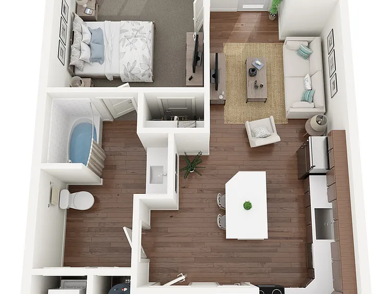 A2 1x1 Furnished A2 1x1 Furnished
