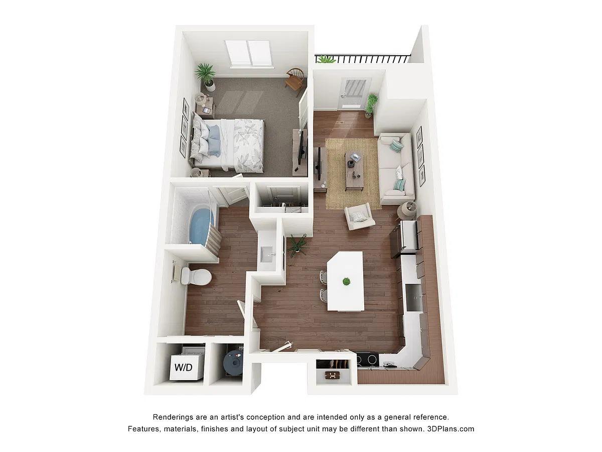 Floor plan A2 Furnished