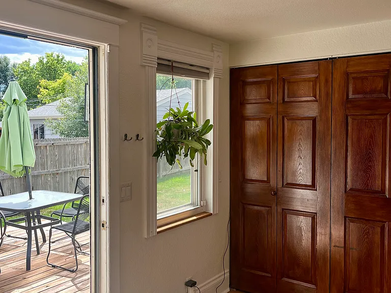 Back door to deck